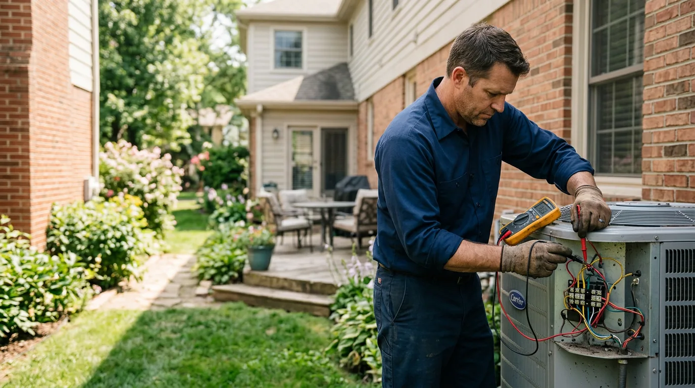 HVAC technician working near Reedsburg, WI
